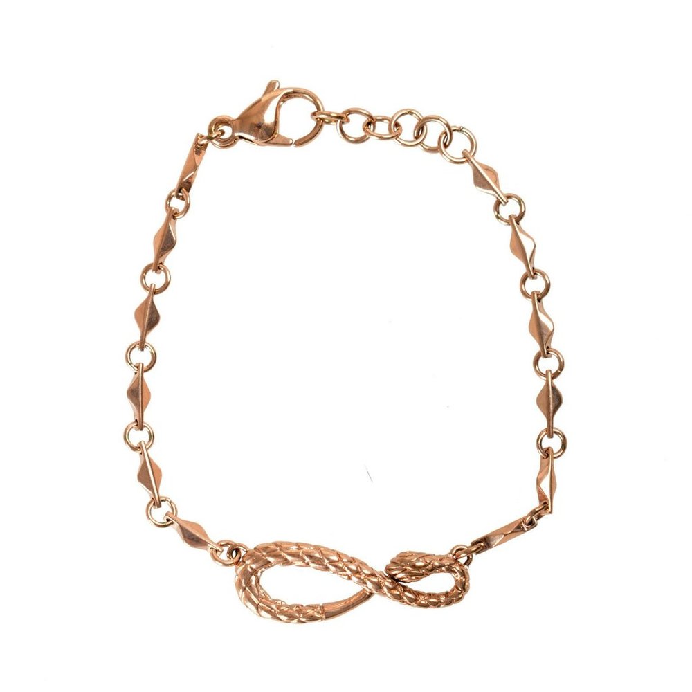 Just Cavalli Women's Bronze Snake Chain Bracelet